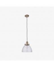 Novera Ribbed Glass Stylish Modern Pendant Lamp for Bedroom and Dining Area HL2171