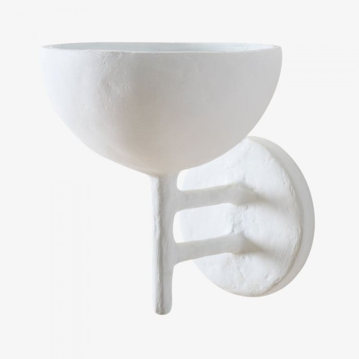 Plara Decorative Wall Lamp - Plaster‑Covered Metal Wall Light Clean Modern Style for Bathroom Vanity & Accent Walls HL1927