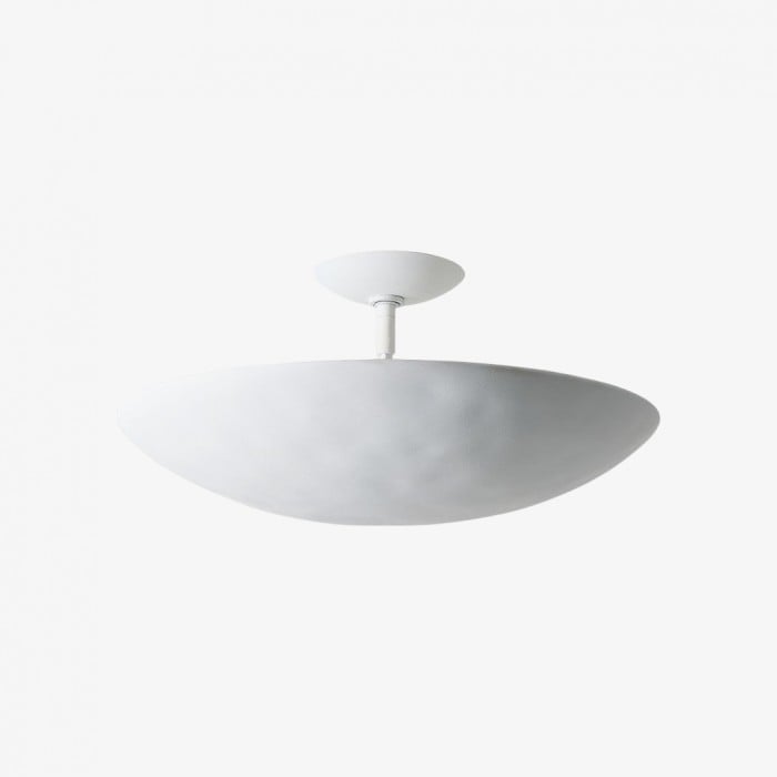 Plara Flush Mount - Rounded Minimalist Dome Metal Ceiling Light for Hallway HL1926