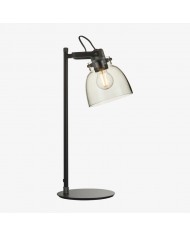 Pryssa keramische tafellamp met ivoren linnen kap - Artistieke verlichting voor woonkamer of slaapkamer HL1859