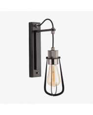 Readium Modern Glass-Shaded Wall Lamp - Adjustable Head for Bedrooms and Hallways HL2067