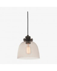 RibGlow Ribbed Glass Pendant Light - Antique Style Pendant Light for Dining Room HL2044