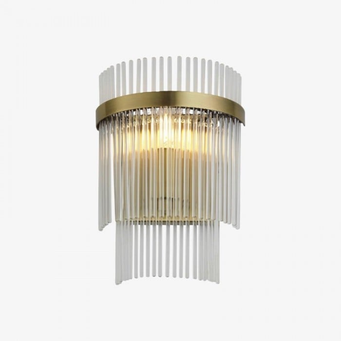 RibGlow Minimalist Glass Rod Wall Light - Elegant Accent Sconce for Home HL2061