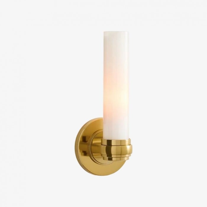 Roven Modern Wall Sconce Inspired with Glass Cylinder Shade - Versatile Accent For Living Room HL1942