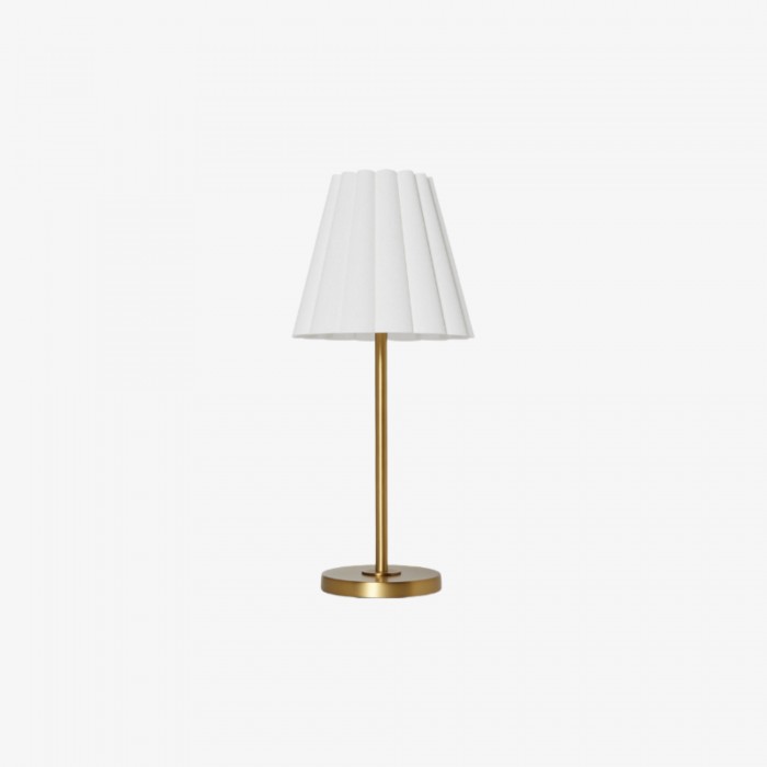Ruffmeto Transitional Slim Table Lamp - Sculptural Shade Lighting for Living Room or Bedroom HL1851