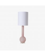 Ruffmeto Transitional Slim Table Lamp - Sculptural Shade Lighting for Living Room or Bedroom HL1851