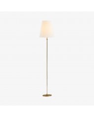 Lámpara de pie TF Jamelia con vitral - Pantalla de mosaico en tonos joya - Lámpara de pie decorativa con acabado de columna