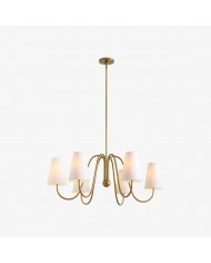 Lámpara de araña artística Shella - Diseño de brazo curvo para comedores o salas de estar HL1889