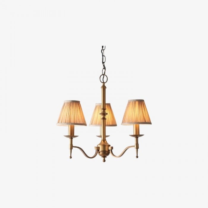Tela Timeless Classic Elegant Multi Arm Stanford Chandelier - Metal Fabric Lighting for Living Room HL2009