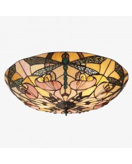 Foline 3-Light Ceiling Fixture with Sweeping Arms - Polished Nickel Semi-Flush for Dining or Entry HL2227