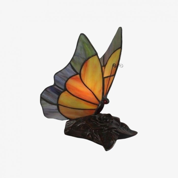 TF Butterfly Table Lamp - Nature-Inspired Glass Design Perfect for Living Rooms or Hallways HL2134