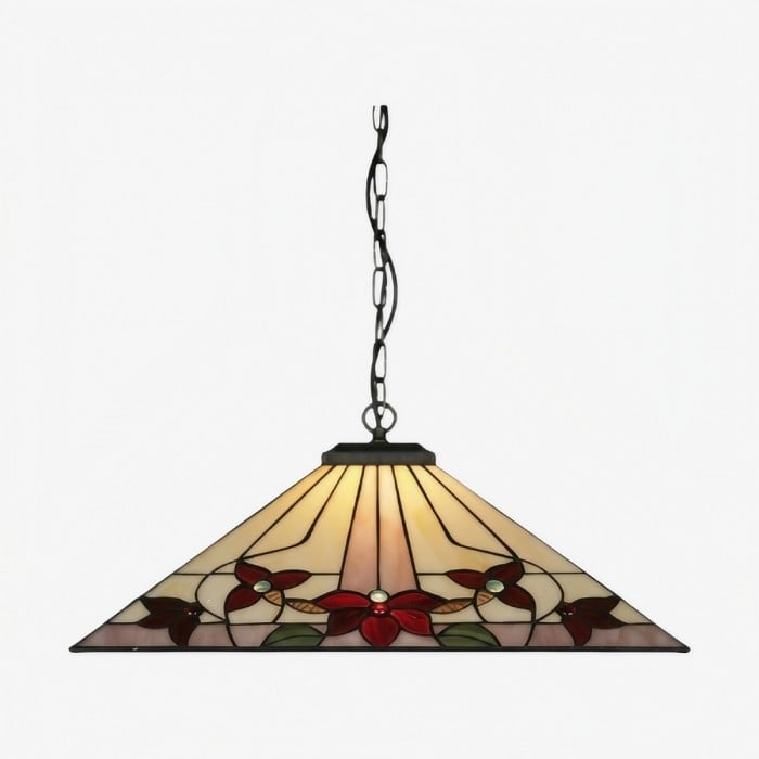 Lámpara colgante TF Camillo con diseño clásico - Lámpara de vitral para dormitorio o pasillo HL2005