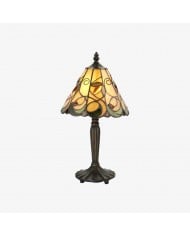 TF Keswick Libelle Tiffany-Tischleuchte - Handgefertigter Buntglasschirm für Wohn- oder Schlafzimmer HL2133