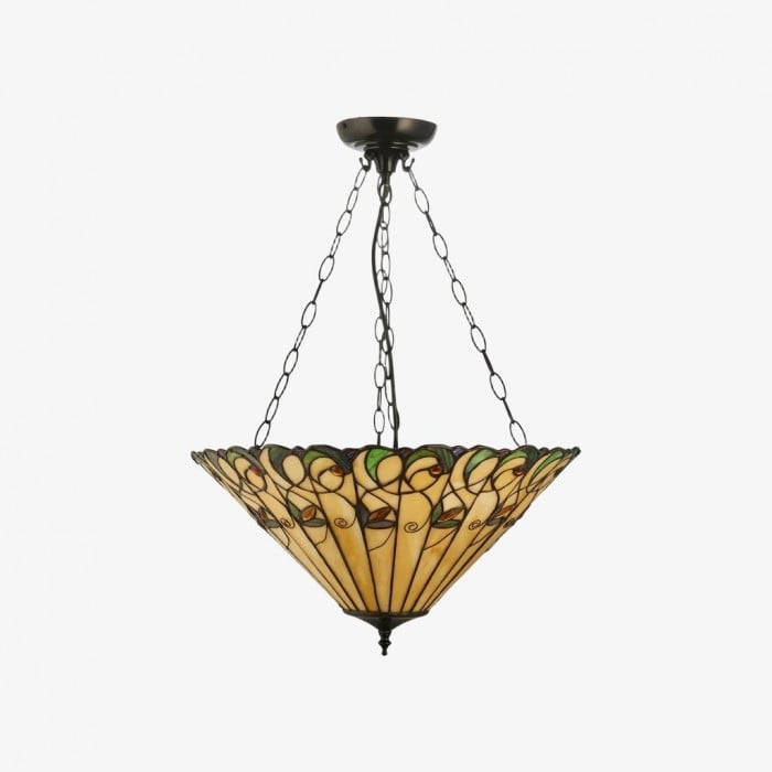 TF Jamelia Light - Plafonnier en verre décoratif - Style intemporel pour couloir HL2242