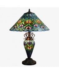 TF Nevada Geometric Stained Glass Table Light - Table Lamp for Living Rooms and Bedrooms HL2131
