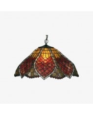 TF Nevada Vintage Stained Glass Pendant - Handcrafted Art Glass Lighting for Dining Areas HL2166