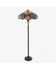 Lámpara de pie decorativa estilo Tiffany TF Orsino - Lámpara artística de vitral para dormitorio HL2055