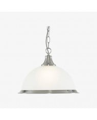 Lámpara colgante de cristal Lirra - Estructura metálica moderna de mediados de siglo para cocina y salón HL1963