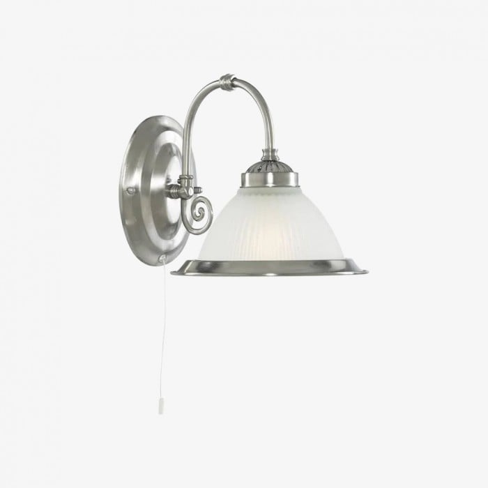 Lampada da parete in vetro rigato TF Vintora - Forma a campana industriale per sala da pranzo e corridoio HL2202