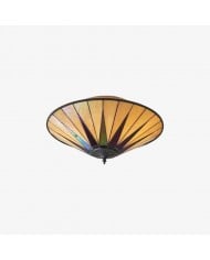 Lampa sufitowa Braleen w stylu antycznej latarni – przezroczysta konstrukcja ze szkła do salonu i sypialni HL2210