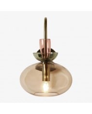 Applique murale d'extérieur Boxar - Structure en métal et verre transparent pour porches ou entrées HL2214