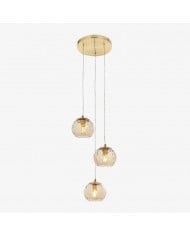 Tracian Glass Mid-Century Modern Globe Pendant Light for Dining Room HL2041