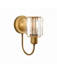 Applique da parete con braccio arcuato Trevanta - Stile lanterna con sensore verniciato nero per piccoli spazi HL2094