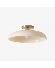 Glissora Reflective Glass Semi-Flush Ceiling Lamp - Sculptural Design, Versatile Finish for Hallways & Dining HL1988