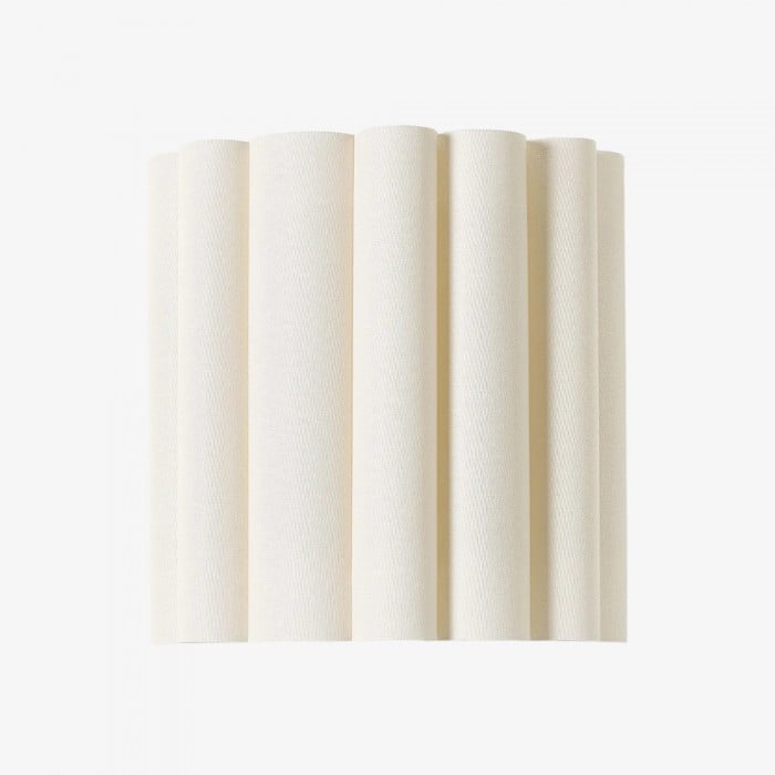 Applique da parete Velura Linen Fold - Tessuto con design plissettato morbido, illuminazione ambientale per camera da letto o