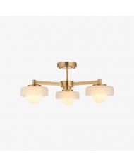 Lámpara de araña Plara multiluz - Moderna de poliresina y yeso para comedor y recibidor HL1928