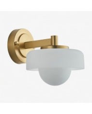 Lampada da parete in bambù Zhoove - Design con paralume naturale plissettato per soggiorno o camera da letto HL1919