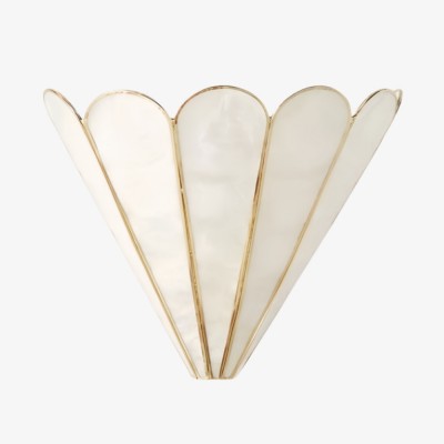 Applique murale à facettes Lumica Capiz - Applique en laiton et fer finition dorée HL1370