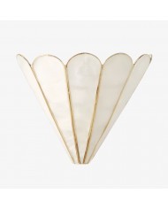 Bauhaus Kreativ Industriell Vägglampa i Vitt Glas HL1362