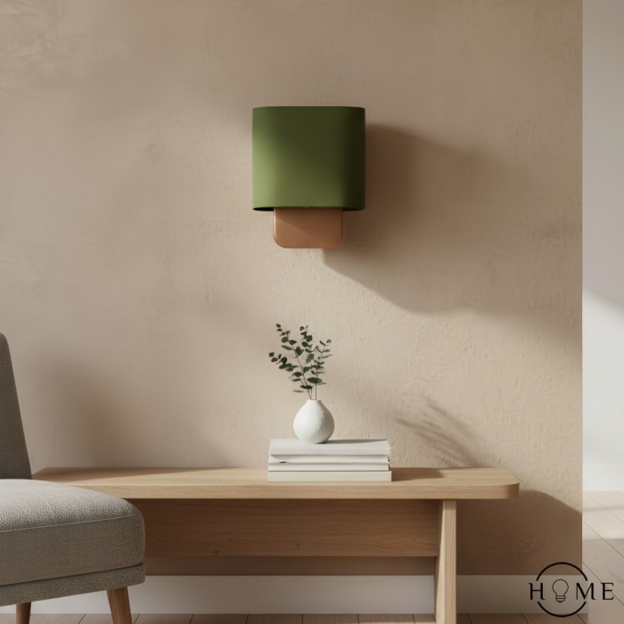 Nolvara Moderne Wandlamp met Stoffen Kap - Minimalistische Metalen Armatuur voor Slaapkamer en Hal HL2258