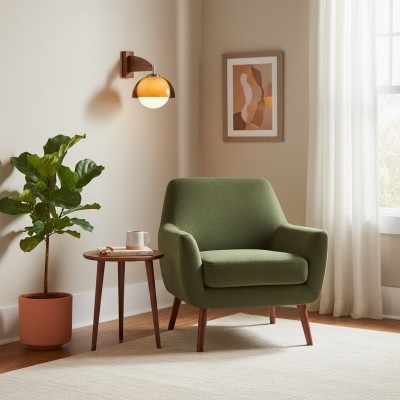 Afterglow Modern Sunset Vägglampa - Dubbelglasskärmsdesign med trästrukturbas HL2363