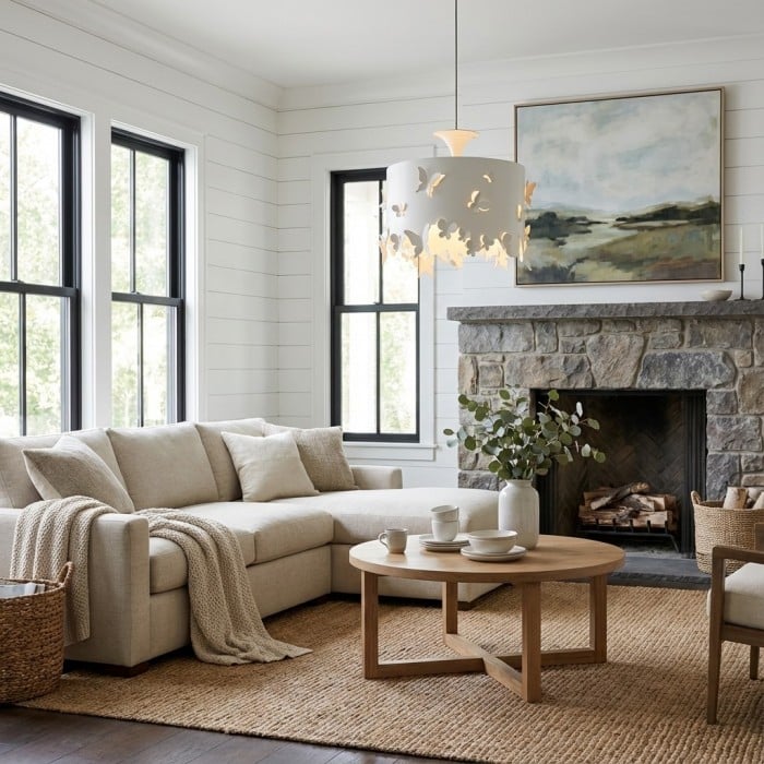 Alaria Design Pendant Lamp - Artistic Pendant Light with Ambient Shadow for Living Room HL2305