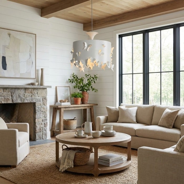 Alaria Design Pendant Lamp - Artistic Pendant Light with Ambient Shadow for Living Room HL2305