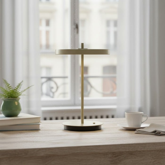 Astris Moderne Minimalistische Metalen Tafellamp met Zachte LED-verlichting voor Woonkamer en Kantoor HL2360