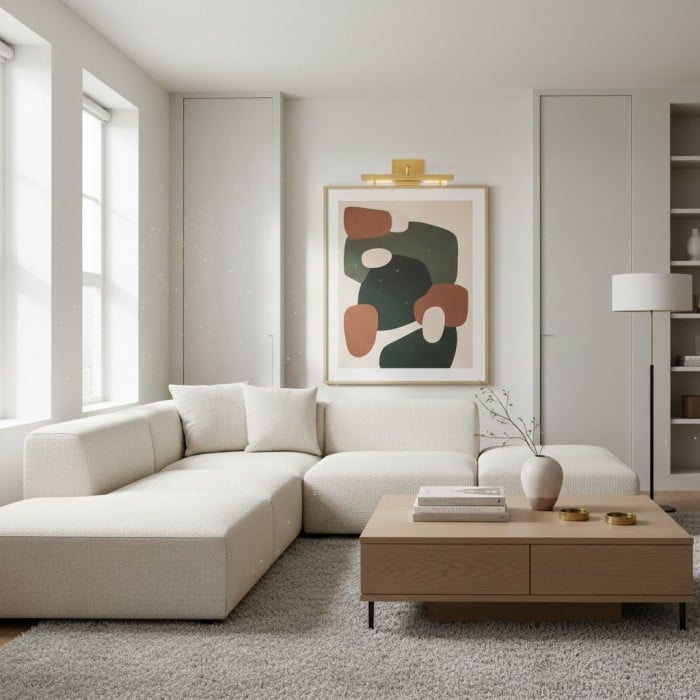 Aurix Minimalistisk Vägglampa i Järn – Elegant väggmonterad belysning som förhöjer alla inredningskonstverk HL2382