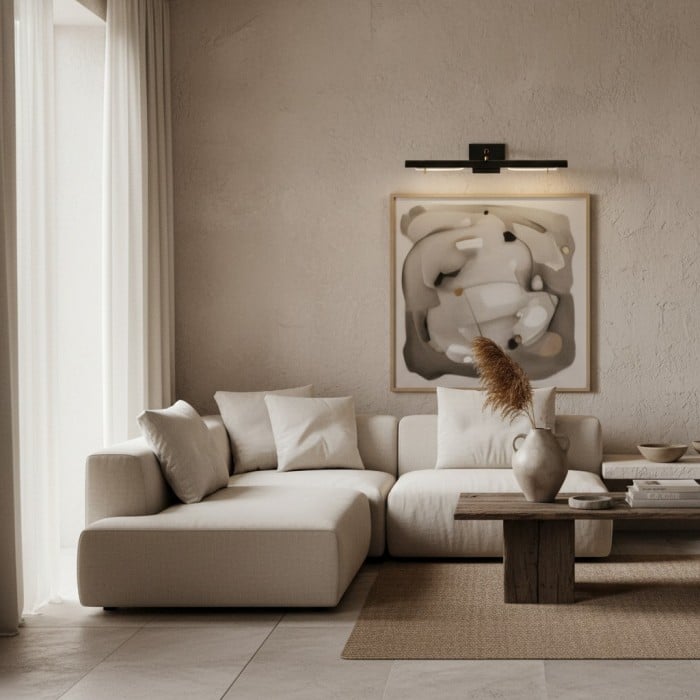 Aurix Minimalistisk Vägglampa i Järn – Elegant väggmonterad belysning som förhöjer alla inredningskonstverk HL2382