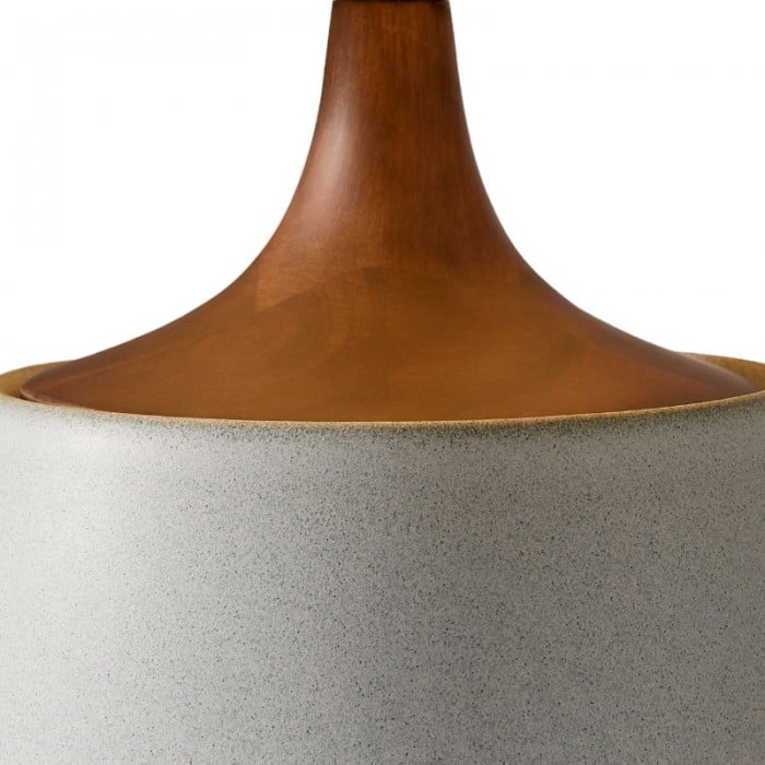 Avero Contemporary Table Lamp - Textured Ceramic Design for Living Room and Office HL2290