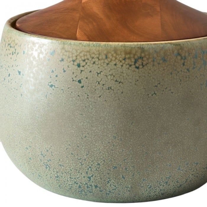 Avero Contemporary Table Lamp - Textured Ceramic Design for Living Room and Office HL2290