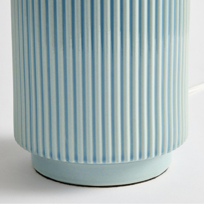 Ceruna Minimalistische Keramische Tafellamp - Keramische voet met linnen lampenkap HL2401