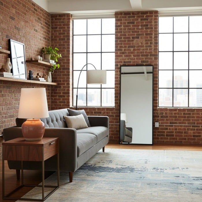 Lampe de chevet moderne en céramique Ceruna avec abat-jour en lin – Éclairage élégant pour chambre et salon HL2402