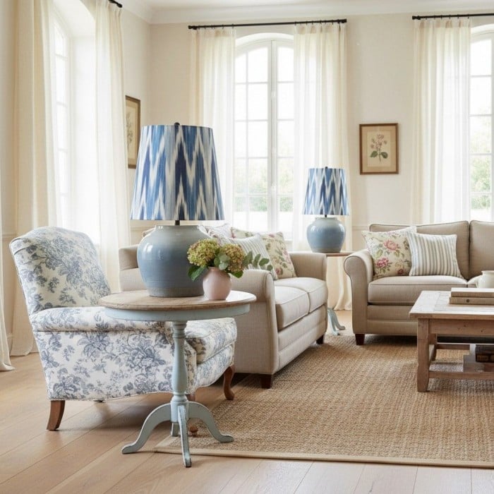 Lampe de chevet moderne en céramique Ceruna avec abat-jour en lin – Éclairage élégant pour chambre et salon HL2402