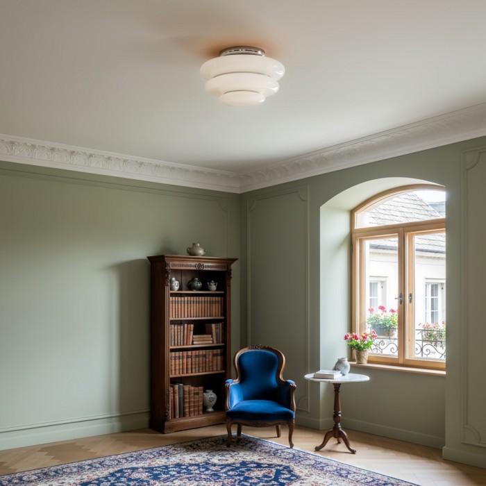 Cirren Layered Ceiling Light – Artistic Circular Silhouette Ceiling Fixture for Dining Area HL2348