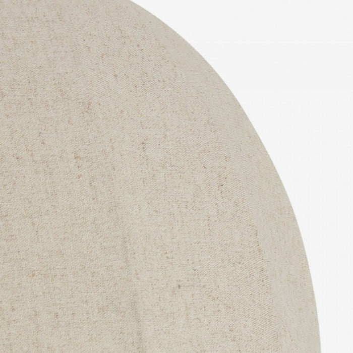 Lámpara de mesa Cordove con base esférica escultural, artística, pantalla de lino, para dormitorio y sala de estar HL2280