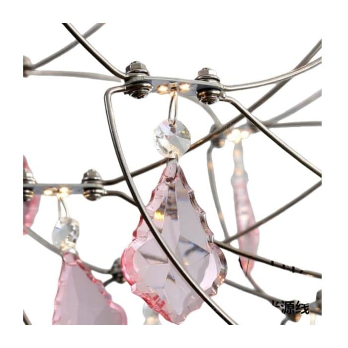 Francuski żyrandol kryształowy Crynora – romantyczny wzór świetlika w luksusowym stylu do jadalni lub sypialni HL2304