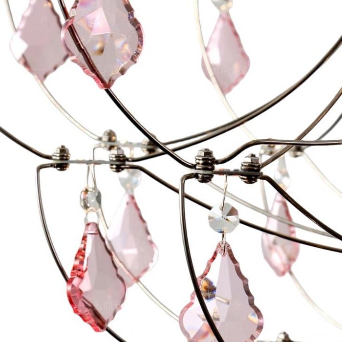 Francuski żyrandol kryształowy Crynora – romantyczny wzór świetlika w luksusowym stylu do jadalni lub sypialni HL2304