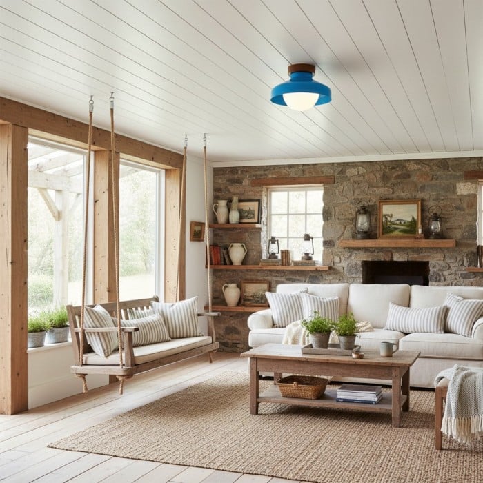 Lámpara de techo moderna Elystra con pantalla de vidrio minimalista y aplique metálico para sala de estar, cocina y pasillo